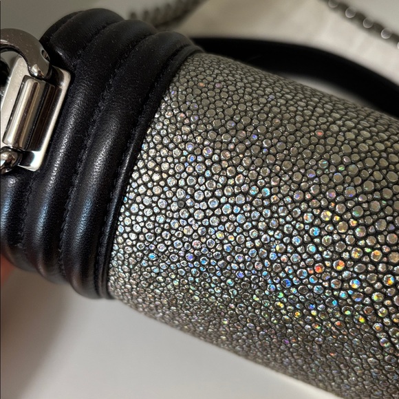 **SOLD** Chanel Iridescent Galuchat Stingray Small Boy Bag - Picture 15 of 16